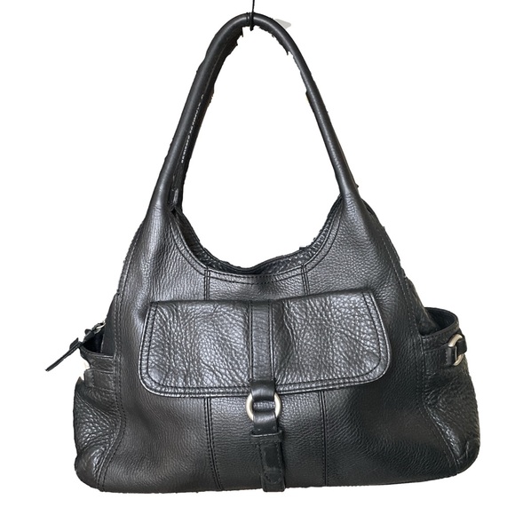 Cole Haan Pebbled leather black Shoulder bag
